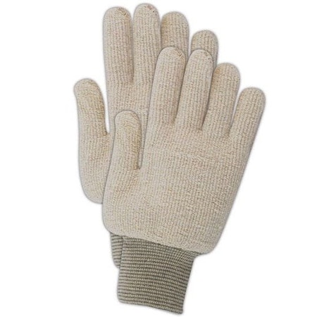 Magid TerryMasterPT936RL Natural Color Extra Heavyweight Terrycloth Gloves, 12PK PT936R